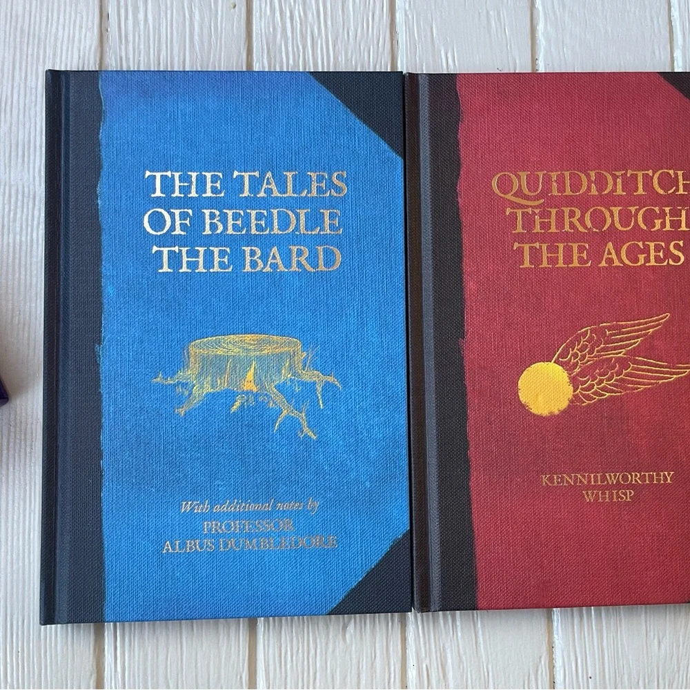 Harry Potter Hogwarts Classics Book Set of 2 Quidditch & Tales of Beedle Bard - Picture 7 of 8